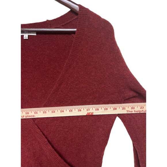 Madewell Women's Sweater Wrap Front Coziest Yarn Pullover Wool Alpaca Medium - Picture 5 of 9